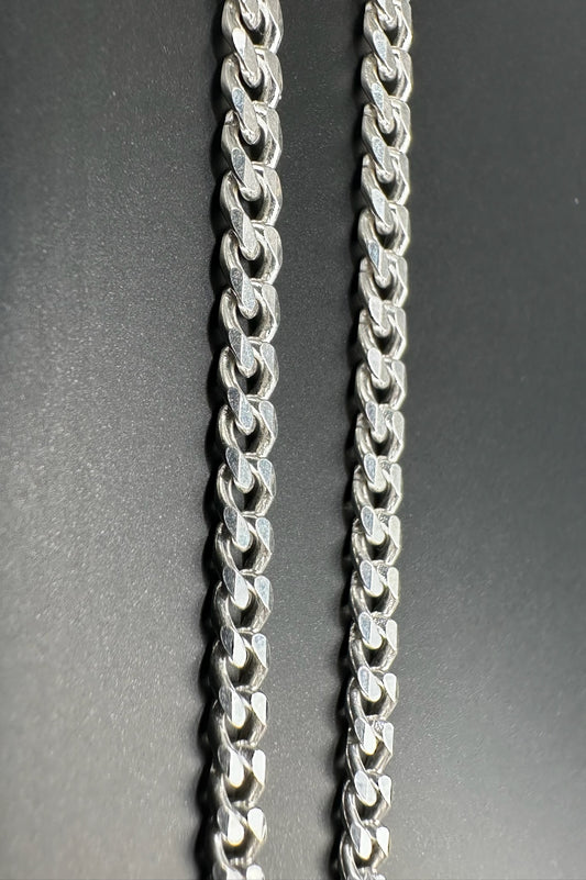 925 Sterling Silver Cuban Chain 4mm - 24 Inch